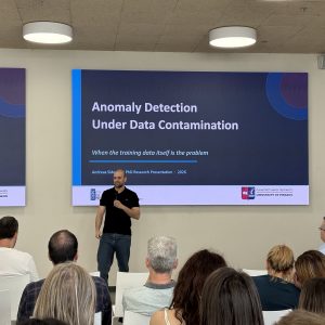 Andreas Zavitsanos presenting Anomaly Detection